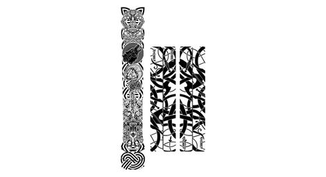 Dyedbro viking telaio sticker black gloss