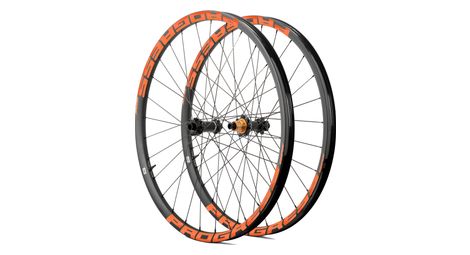 Paire de roues progress gpx nitro2 29  orange | boost 15x110/12x148 mm | 6 trous | 1280 gr