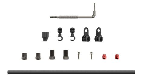 Kit de latiguillos hidráulicos para frenos de disco sram doble compresión (2000 mm) negro