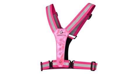 Gilet de securite haute visibilite rogelli led vest - unisexe - rose