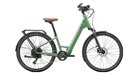 Velo de ville electrique cannondale mavaro neo sl 1 low step microshift 8v 360 wh 27 5 vert jade