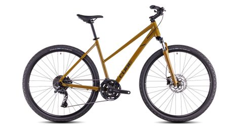 Cube nature pro trapeze hybrid bike shimano cues 10s 700 mm willow green 2025