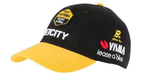 Agu team visma lease a bike 2025 cap schwarz / gelb
