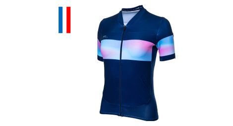 Maillot manches courtes femme lebram agnès marine crépuscule