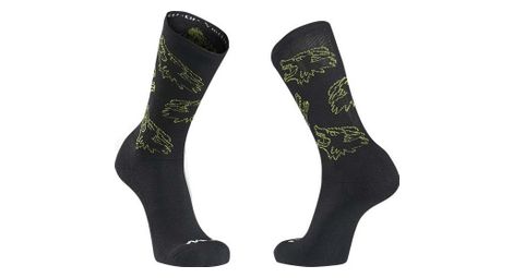 Paire de chaussettes northwave core sock noir vert