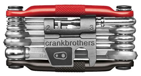 Crankbrothers multi-outils m17 17 fonctions noir rouge