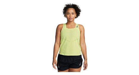 Camiseta de tirantes nike dri-fit adv aeroswift amarilla mujer s