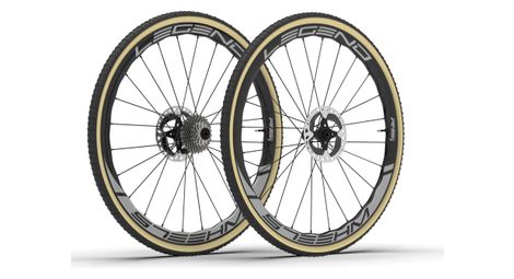 Paire de roues legend wheels 35t cx rs⁴ - 12x100 - 12x142mm - dt 240 exp - disc centerlock - shimano / sram