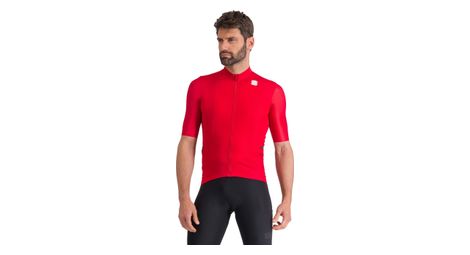 Maillot de manga corta sportful supergiara rojo