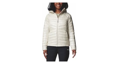 Chaqueta de plumón columbia labyrinth loop ii beige con capucha para mujer