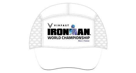 Casquette ironman world championship nice 2024 event tech blanc