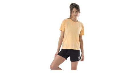 Maillot de manga corta para mujer compressport performance amarillo