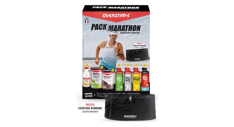overstims marathon pack race number belt with 8 gel loops