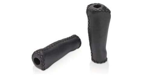 Paire de grips xlc gr-g11 rétro 135 mm noir