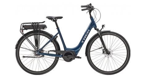 Velo de ville electrique trek district 1 lowstep 300wh shimano nexus 7v dark aquatic 2022