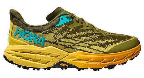 Chaussures de Trail Running Hoka Speedgoat 5 Khaki Jaune