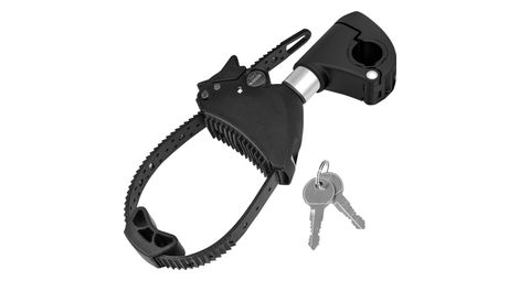 Eufab -  fixe-cadre court amovible ø 25 + 30 mm antivol avec collier de serrage - porte-vélos eufab