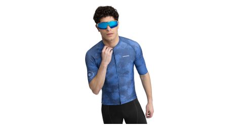 Maillot vélo manches courtes homme cyclisme m2 nitro bleu