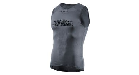 Skins cycle short sleeveless baselayer compression tank grey