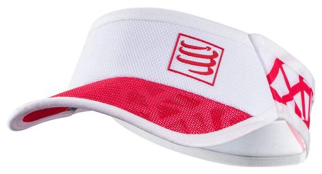 Visiere compressport spiderweb ultralight blanc rouge
