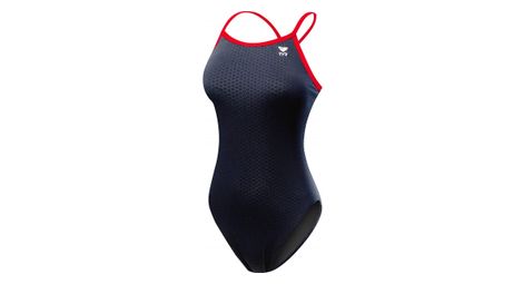 Bañador tyr hexa diamondfit para mujer negro/rojo