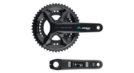Pédalier capteur de puissance InpeakPOWERCRANK-E TWIN2 105 FC-R7100 52-36 dents (Rechargeable et double mesure)