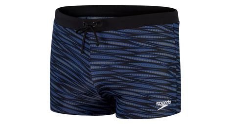 Bañador speedo eco+ allov digi v-cut aquashort boxer hombre negro y azul marino
