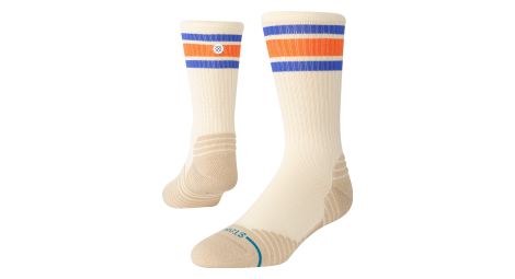 Chaussettes stance boyd mid ribbed crew beige/rouge