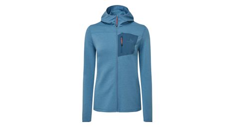 Polaire a capuche femme mountain equipment lumiko bleu