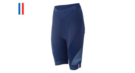 Cuissard court femme sans bretelles lebram ventoux endurance bleu