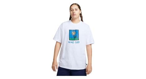 Camiseta de manga corta nike sb daisy para mujer blanca