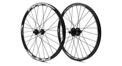 Paire de roues expert 20  pride control v1 v-brake 28h noir