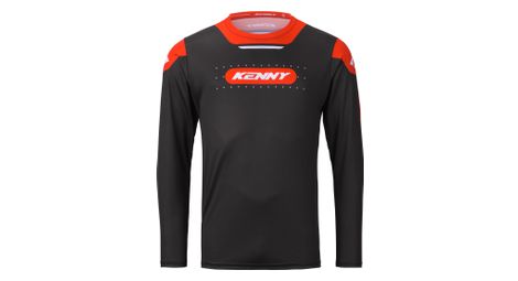 kenny elite long sleeve jersey black red kids