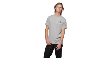 T shirt technique black diamond ice climber gris clair