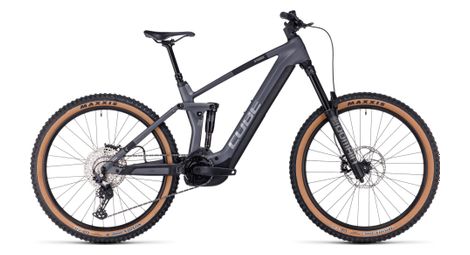 Cube stereo hybrid 160 hpc race 750 27.5 mtb eléctrica de suspensión total shimano deore 12s 750 wh 27.5'' gris metal 2023 16 pulgadas / 161-170 cm