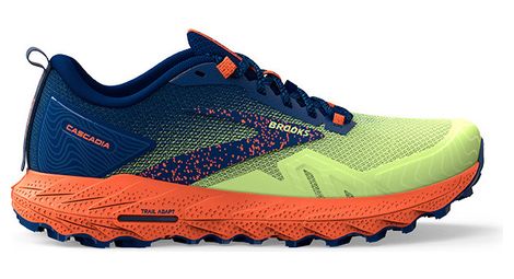 Zapatillas de trail brooks cascadia 17 para hombre verde azul rojo 42