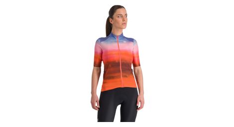 Maillot de manga corta para mujer sportful flow supergiara coral