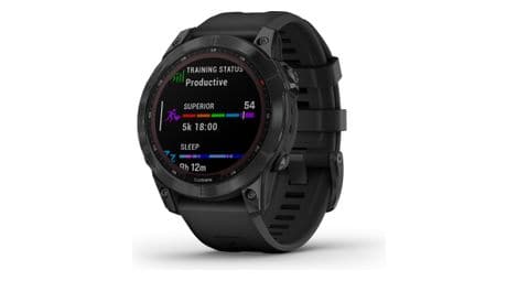 Prodotto ricondizionato - orologio sportivo garmin fenix 7 sapphire solar titanium black