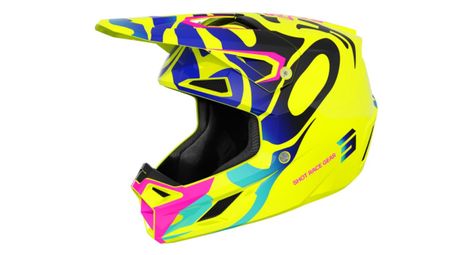 Casque Intégral Shot Speed Ghost Jaune Brillant Enfant
