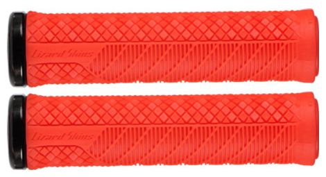 Paire de grips lizard skins charge evo lock on rouge