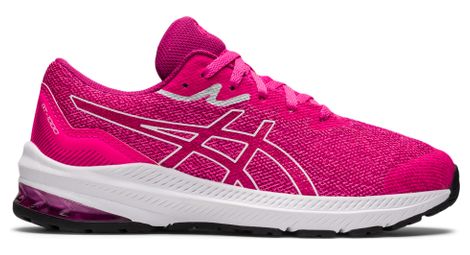 Zapatillas de running para niños asics gt-1000 11 gs rosa blanco