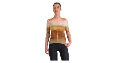Maillot de manga corta para mujer sportful flow supergiara beige