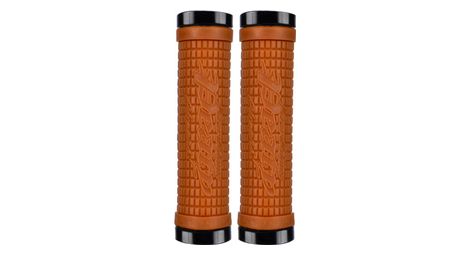 Paire de grips lizard skins peaty dual lock-on gum