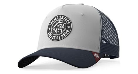 Casquette trucker pour hommes et femmes the indian face born to be free blanc