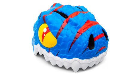 Casque de velo pour enfants dino bleu crazy safety certifie en1078
