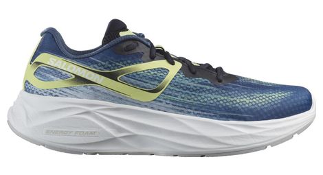 Zapatillas de running salomon aero glide azul verde hombre