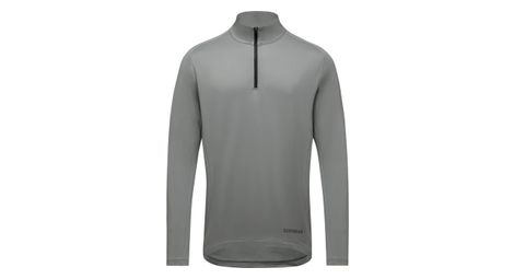 Camiseta de manga larga gore wear 1/4 zip everyday mid gris