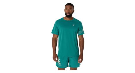 Maillot manches courtes asics icon vert homme