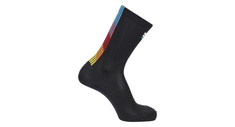 Chaussettes salomon pulse crew race flag noir