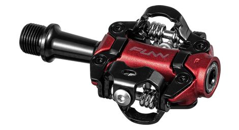 Paire de pédales automatiques funn tactic rouge